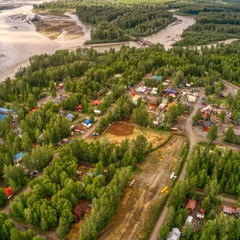 Byen Talkeetna nord for Anchorage, Alaska