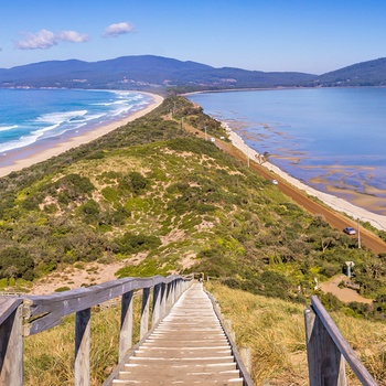 Panorama udsigt, Bruny Island i Tasmanien