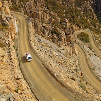 Jacobs Ladder - bjergvej i Ben Lomond National Park, Tasmanien