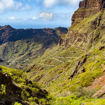 På vej mod den lille bjerglandsby Masca på Tenerife