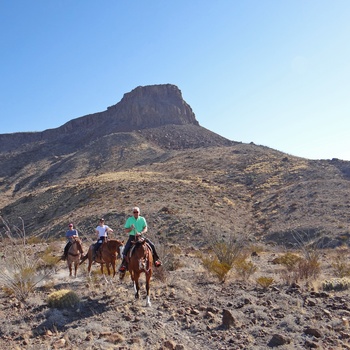 Ridetur fra Lajitas og gennem Big Bend Ranch State Park, Texas i USA