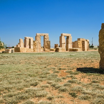 Kopi af Stonehenge i byen Odessa i Texas, USA