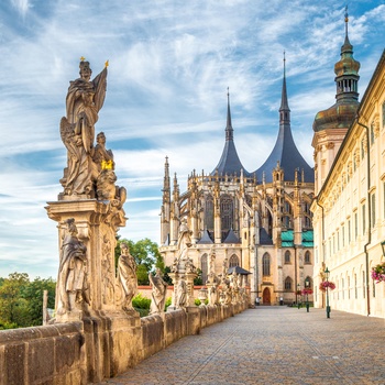 St. Barbara i kulturbyen Kutna Hora i Tjekkiet 