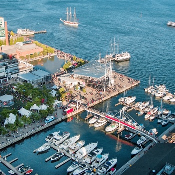 Harbourfront Centre - havnefronten i Toronto, Ontario i Canada