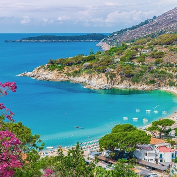 Cavoli stranden på øen Elba, Toscana i Italien