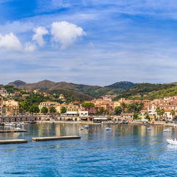 Rio Marina på øen Elba, Toscana i Italien