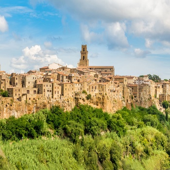 Landsbyen Pitigliano i Toscana, Italien