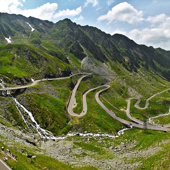Transfagarasan-bjergvejen til Balea-søen i Transsylvanien - Rumænien