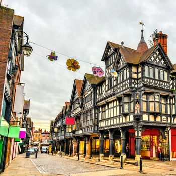 Tudor arkitektur i Chester