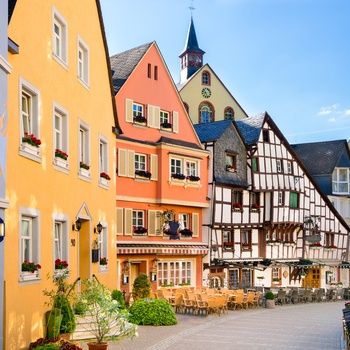 Byen Bernkastel-Kues i Mosel, Tyskland