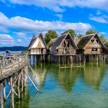 Pælehuse ved Uhldingen, Bodensee i Sydtyskland