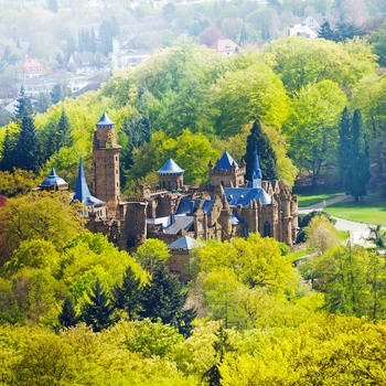 Bergpark Wilhelmshöhe og Löwenburg slot i Kassel, Midttyskland