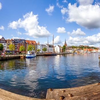 Havnebyen Flensburg, Schleswig-Holstein i Nordtyskland