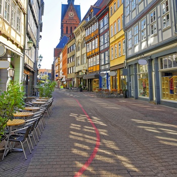 Følg Den Røde Tråd i Hannovers gamle bydel, Altstadt