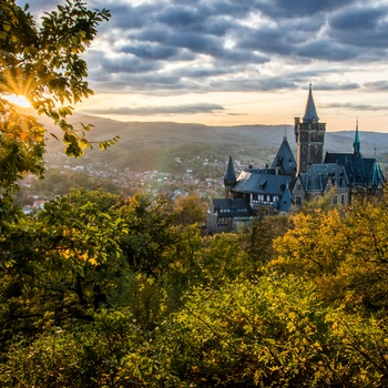 Wernigerode slot i Harzen