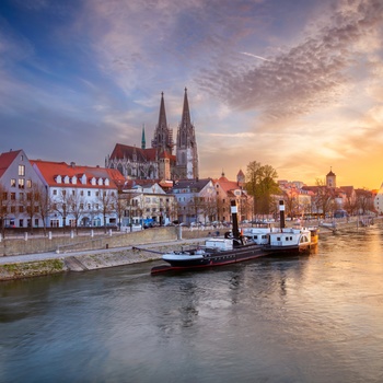 Den gamle bydel i Regensburg