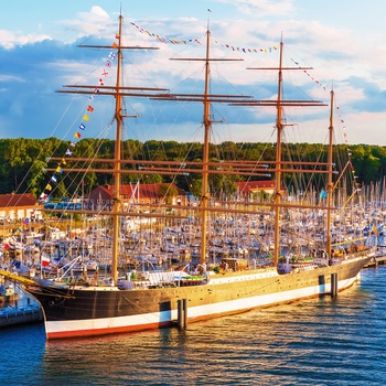 Den 4-mastede Bark Passat i Travemünde, Nordtyskland