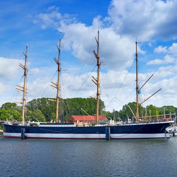 Den 4-mastede Bark Passat i Travemünde, Nordtyskland