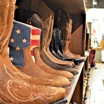 Cowboystøvler med Stars and Stripes