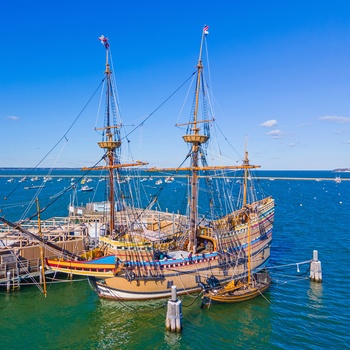 Skibet Mayflower i Plymouth - Massachusetts