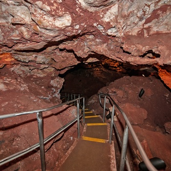 Nedgang til hule i Wind Cave National Park, South Dakota i USA