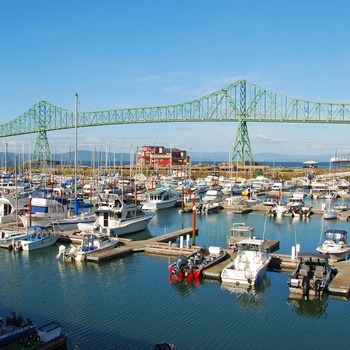 Astoria Megler Bridge - bro over Colorado floden mellem Oregon og Washington - USA