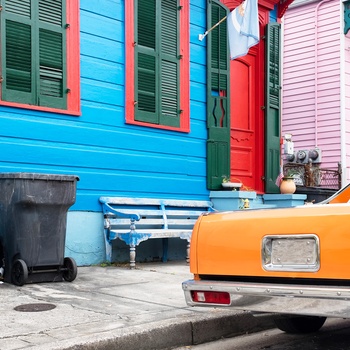 New Orleans farverige kvarter Marigny, Louisiana