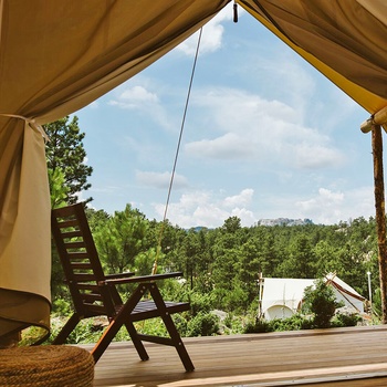 Glamping i Mount Rushmore - udsigt fra Suite