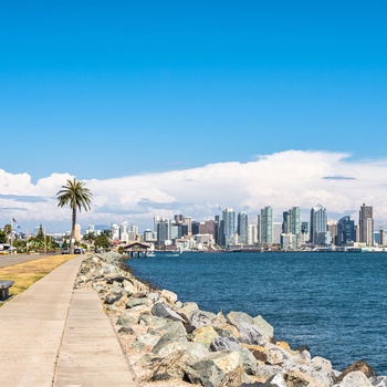 Udsigt til San Diego skyline i Californien, USA