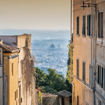 Udsigt til Firenze fra Fiesole - Toscana i Italien