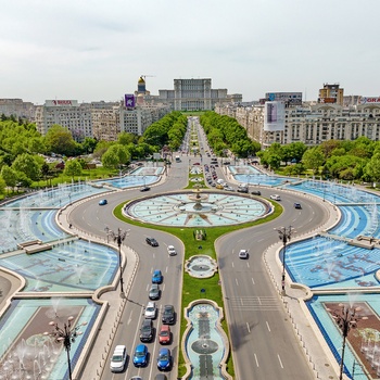 Unirii Square i Bukarest i Rumænien