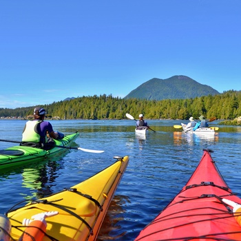 På kajaktur ved Vancouver Island - Canada