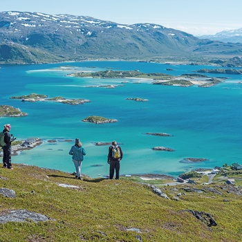 Vandring på Sommarøy i Nordnorge