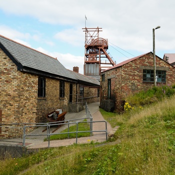 Wales - Big Pit National Coal Museum med historien om kullets historie