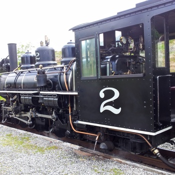 Wales - damplokomotiv på Brecon Mountain Railway