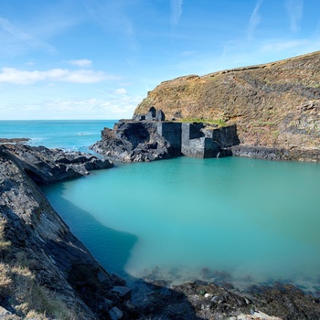Wales, Pembrokeshire - The Blue Lagoon ved Abereiddy