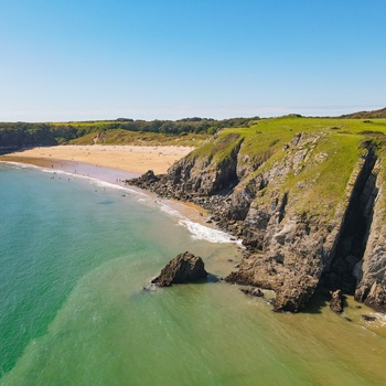 Wales, Pembrokeshire - den godt skjulte strand Barafundle Bay