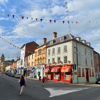Wales, Welshpool - gadebillede ved Broad Street(Foto - Cymru Wales Crown Copyright)