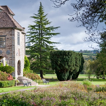Llangoed Hall, Brecon i Powys i Wales