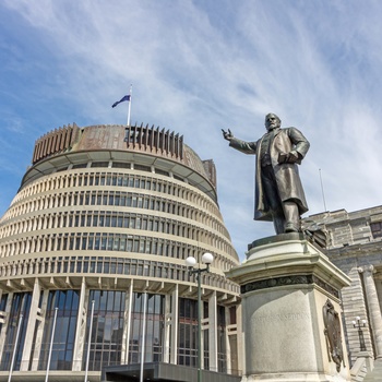 The Beehive, Parlamentet i Wellington, New Zealand