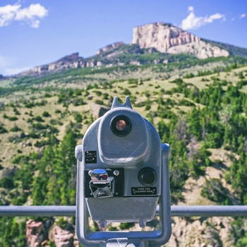 Kikkert mod Shell Canyon i Wyoming