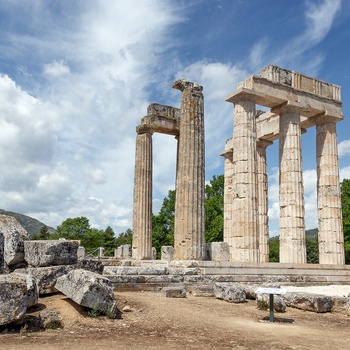 Zeus-templet i Nemea på Peloponnes - Grækenland