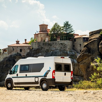 Tag på autocamperferie i Grækenland