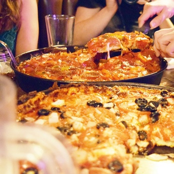 Chicago deep dish pizza