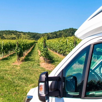 Kør-selv-ferie i autocamper gennem Tyskland til Alsace i det nordøstlige Frankrig