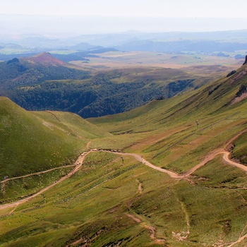 Chaine des Puys i Frankrig - vulkansk bjergkæde i Auvergne