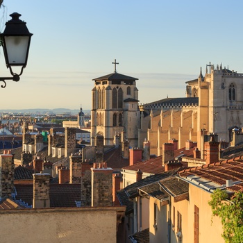 Den gamle bydel i Lyon, Frankrig