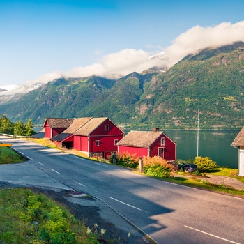 Hardangervejen i Norge