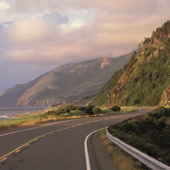 Vej gennem Nova Scotia i Canada