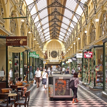 Shopping passage in Melbourne, Australien